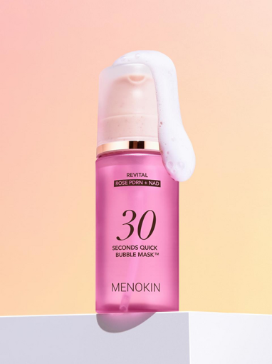 Picture of MENOKIN 30 SECONDS QUICK BUBBLE MASK (REVITAL ROSE PDRN + NAD)