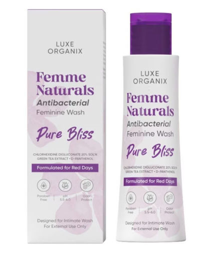 Picture of LUXE ORGANIX FEMME NATURALS ANTIBACTERIAL FEMININE WASH PURE BLISS