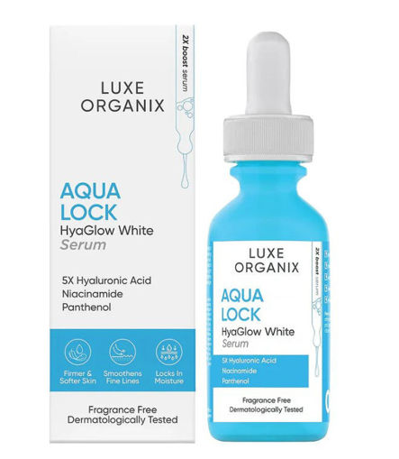 Picture of LUXE ORGANIX AQUA LOCK HYAGLOW WHITE SERUM