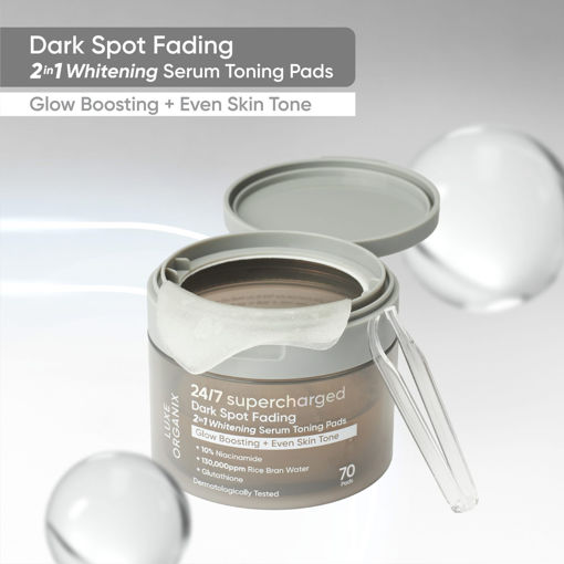 Picture of Luxe Organix 24/7 SUPERCHARGED DARK SPOT FADING SERUM TONING PADS