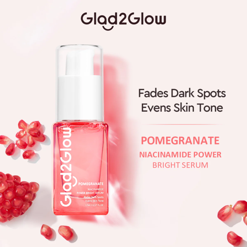 Picture of GLAD2GLOW POMEGRANATE 10% NIACINAMDE POWER BRIGHT SERUM