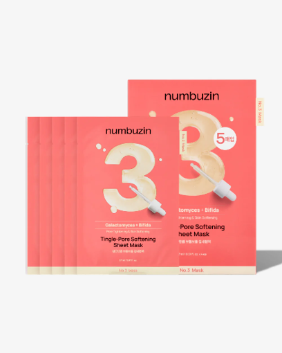 Picture of Numbuzin No.3 Tingle-Pore Softening Sheet Mask