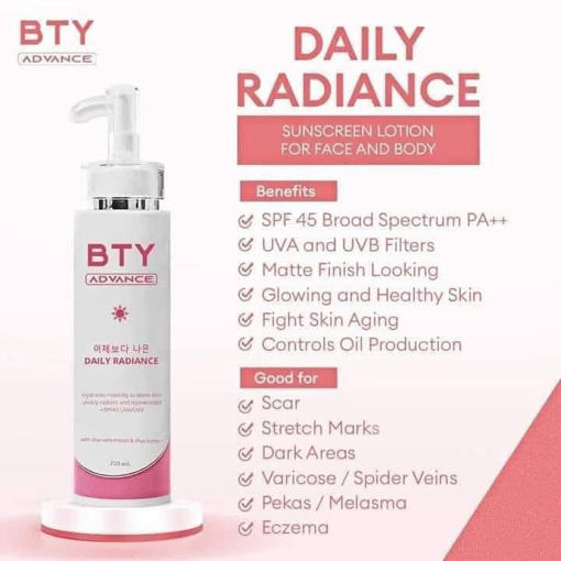 Picture of BTY Advance Daily Radiance 250 ml