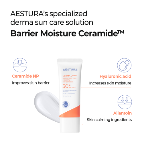 Picture of Aestura Derma UV365 Barrier Hydro Mineral Sunscreen SPF50+ 20ml