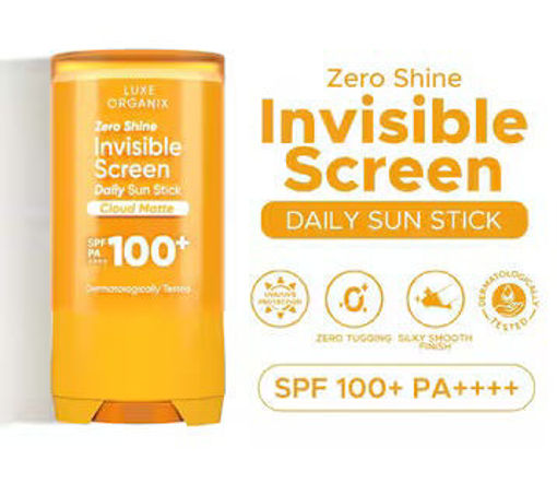 Picture of Luxe Organix Zero Shine Invisible Screen Daily Sunstick with SPF 100+ PA++++