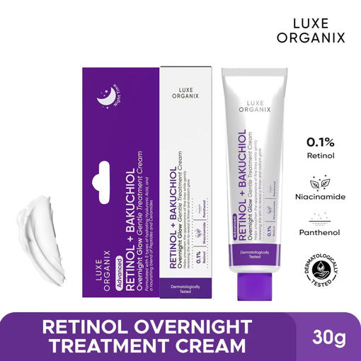 Picture of LUXE ORGANIX Retinol + Bakuchiol Overnight Glow Gentle Treatment Cream